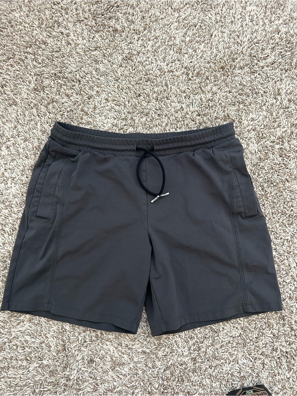 BYLT Jogger Shorts Men’s Large Dark Gray 7” Inseam Stretch Athletic Casual
